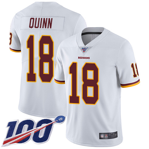 Washington Redskins Limited White Men Trey Quinn Road Jersey NFL Football #18 100th Season Vapor->women nfl jersey->Women Jersey
